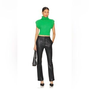 Line & Dot - REVOLVE Reina Faux Leather Pants in Black